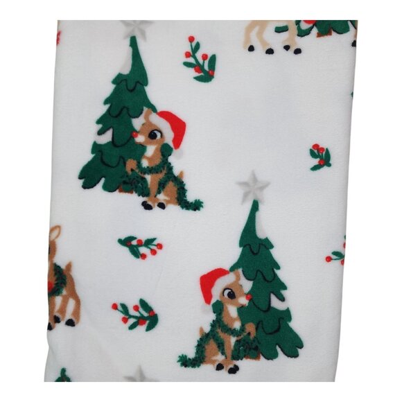 Rudolph Red-Nosed Reindeer Oversized Plush Throw Blanket 60" x 70" Christmas - Picture 11 of 16